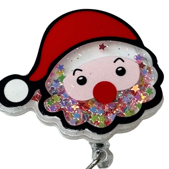 Holiday Badge Reels Set of 3 Christmas ID tag Holders Gift Set - Picture 9 of 12
